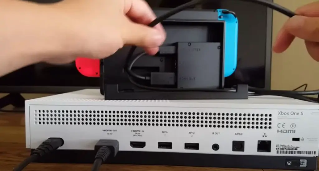 creating a secure connection between Xbox One and Nintendo Switch via HDMI cable